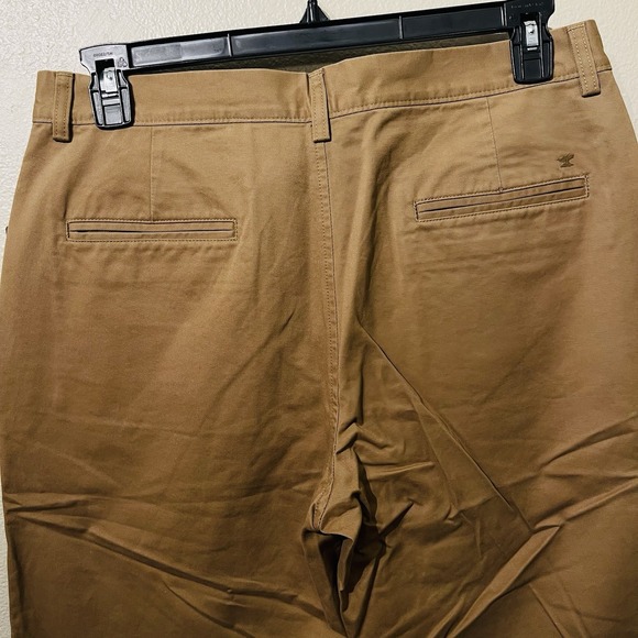 NWT Haggar Chino Pants H26 Cotton Brown Men's Size 34 X 30 - Picture 4 of 8